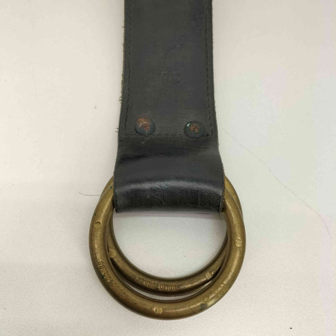 ダブルアールエルラルフローレン RRL RALPH LAUREN イタリア製 LEATHER DOUBLE-O-RING BELT レザー ダブル リング バックル ベルト メンズ 30