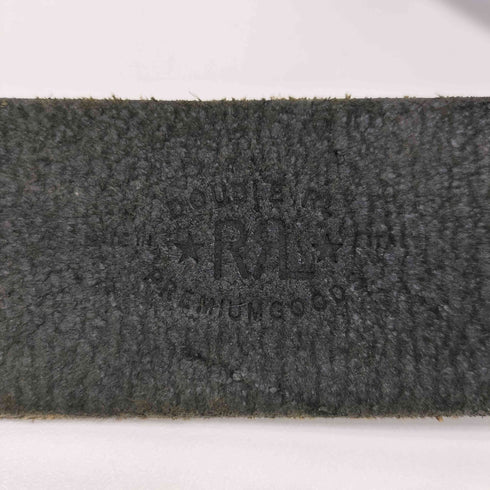 ダブルアールエルラルフローレン RRL RALPH LAUREN イタリア製 LEATHER DOUBLE-O-RING BELT レザー ダブル リング バックル ベルト メンズ 30