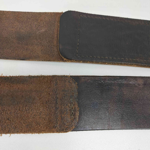 ダブルアールエルラルフローレン RRL RALPH LAUREN イタリア製 LEATHER DOUBLE-O-RING BELT レザー ダブル リング バックル ベルト メンズ 30