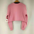 ザブラックアイパッチ THE BLACK EYE PATCH OG LABEL CROPPED CREW SWEAT PINK レディース
