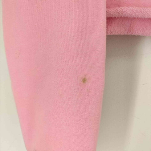 ザブラックアイパッチ THE BLACK EYE PATCH OG LABEL CROPPED CREW SWEAT PINK レディース