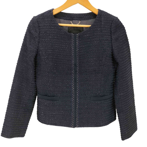 アンタイトル UNTITLED ラメノーカラーツイードジャケット スカート セットアップ レディース JK:1 SK:3