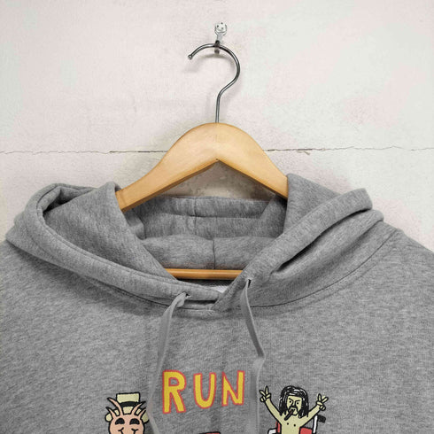 BIGWAVE RUN IS GOOD HOODY メンズ import:L