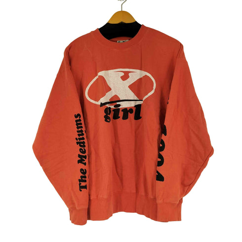 エックスガール X-girl OVAL X LOGO SWEAT TOP レディース JPN:M