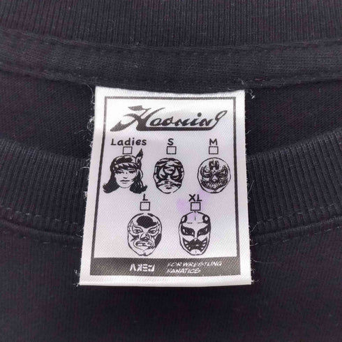 HAOMING 両面 刺繍 デザイン L/S クルーネック Tシャツ メンズ JPN:XL