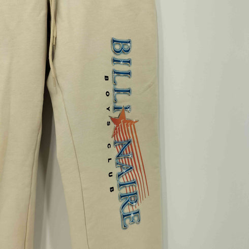 ビリオネアボーイズクラブ Billionaire Boys Club COTTON SWEATPANTS プリントデザイン ラバーパッチ メンズ JPN:M