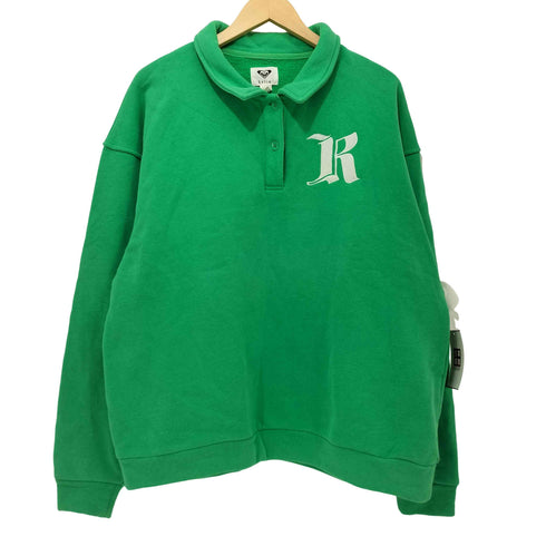 ロキシー ROXY KEILA MONIZ スウェット L/S ポロシャツ レディース import:S