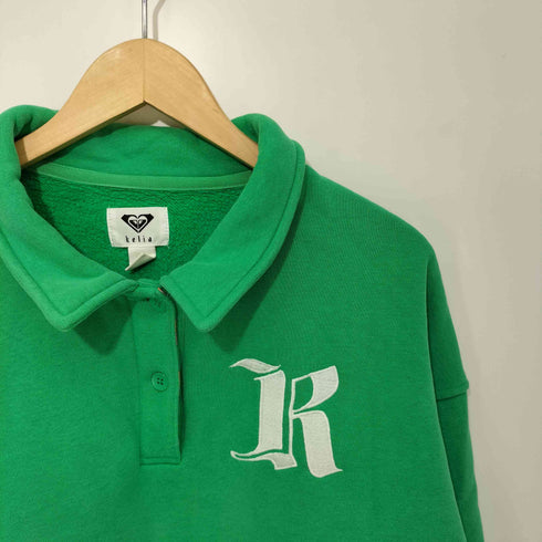ロキシー ROXY KEILA MONIZ スウェット L/S ポロシャツ レディース import:S