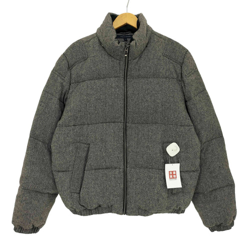 トミーヒルフィガー TOMMY HILFIGER ヘリンボーン ダウンジャケット メンズ import:L