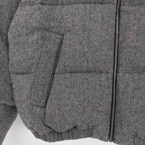 トミーヒルフィガー TOMMY HILFIGER ヘリンボーン ダウンジャケット メンズ import:L