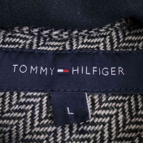 トミーヒルフィガー TOMMY HILFIGER ヘリンボーン ダウンジャケット メンズ import:L