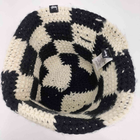 ステューシー Stussy 23AW Checker Knit Bucket Hat メンズ 57cm