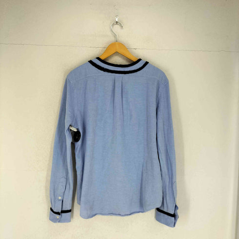 ラルフローレン RALPH LAUREN KNIT OXFORD ポニー刺繍 ベースボールシャツ メンズ L