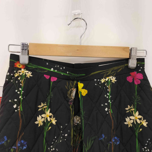 AKIRANAKA 花柄 キュプラ キルティング スカート レディース 36