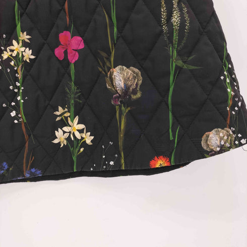 AKIRANAKA 花柄 キュプラ キルティング スカート レディース 36