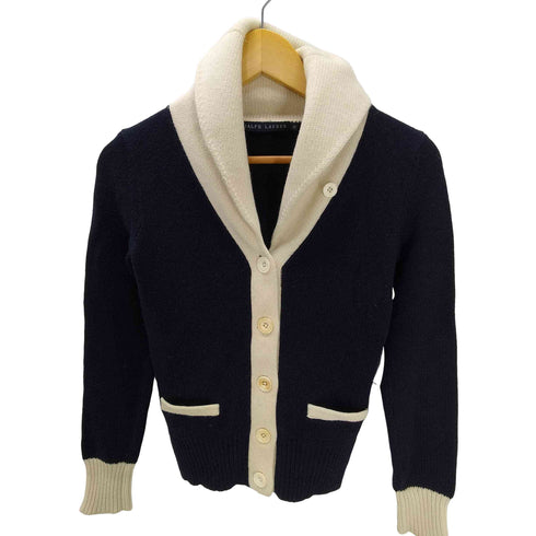 ラルフローレン RALPH LAUREN カシミヤ混 ショールカラー カーディガン レディース M
