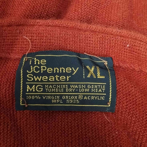 ジェーシーペニー JC Penney 70S アクリル カーディガン メンズ JPN:XL