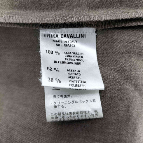 エリカカヴァリーニ ERIKA CAVALLINI イタリア製 ウール ビスチェ 切替 レイヤード ワンピース レディース