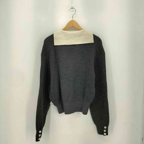 ジョンメイソンスミス JOHN MASON SMITH 7G RIDGE KNITTING LAYERED PUL ニット レディース JPN:36