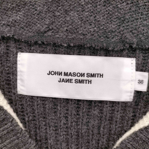 ジョンメイソンスミス JOHN MASON SMITH 7G RIDGE KNITTING LAYERED PUL ニット レディース JPN:36