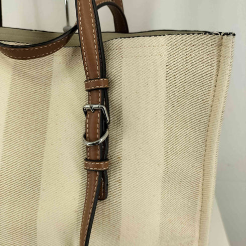 ザラ ZARA ストライプキャンバストートバッグ レディース