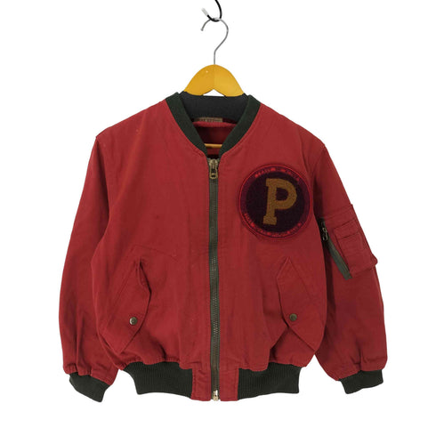 ピンクハウス PINK HOUSE ワッペンロゴ MA-1 ボンバージャケット レディース