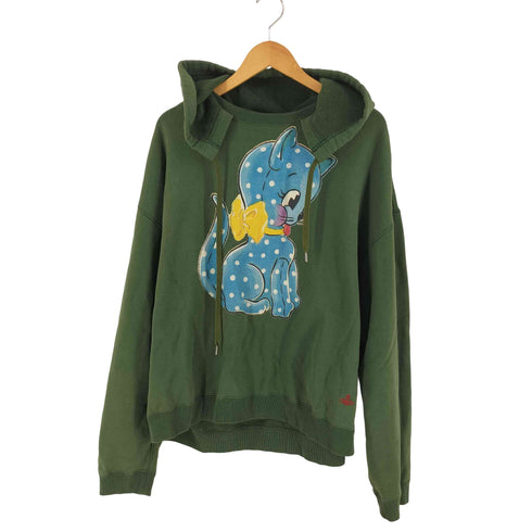 ヴィヴィアンウエストウッドレッドレーベル Vivienne Westwood RED LABEL CAT print fleece hoodie レディース 00