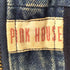 ピンクハウス PINK HOUSE ワッペンロゴ MA-1 デニム ボンバージャケット レディース