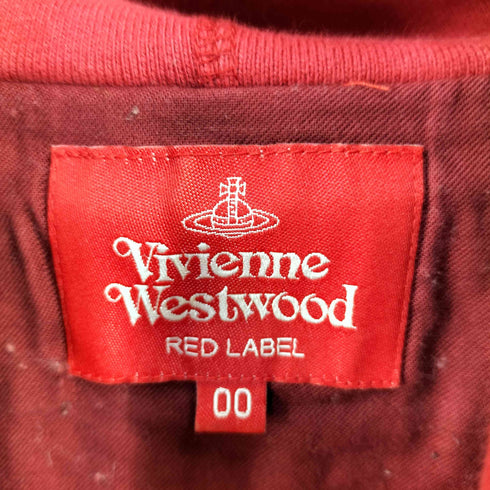 ヴィヴィアンウエストウッドレッドレーベル Vivienne Westwood RED LABEL オーブプリントスウェット パーカーワンピース レディース 00