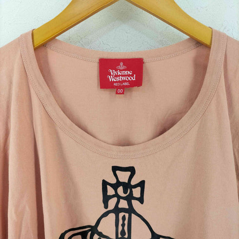ヴィヴィアンウエストウッドレッドレーベル Vivienne Westwood RED LABEL オーブプリントオーバーサイズTシャツ レディース 00