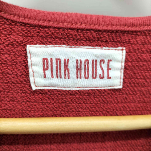 ピンクハウス PINK HOUSE ガーリー 刺繍ロゴ ガーゼカーディガン レディース