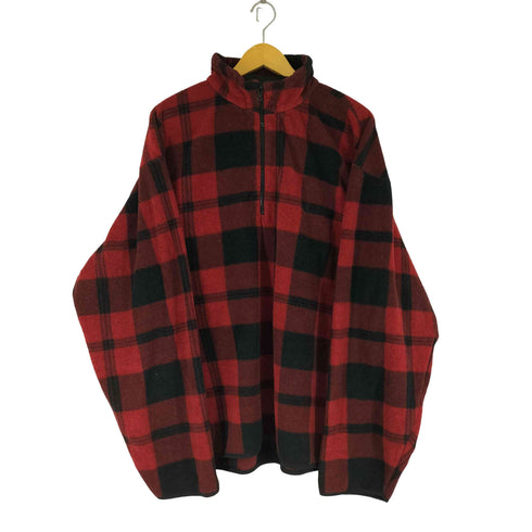 ノーティカ NAUTICA 90S チェック ハーフジップ フリース メンズ JPN:XXL