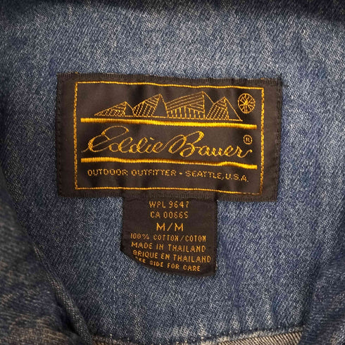 エディーバウアー Eddie Bauer 80S 黒タグ後期 デニムコート レディース JPN:M