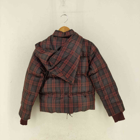 ヴィヴィアンウエストウッドレッドレーベル Vivienne Westwood RED LABEL チェック柄 オーブワッペン付きダウンジャケット レディース 2