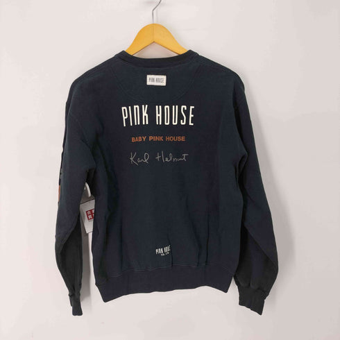 ピンクハウス PINK HOUSE ガーリー ロゴプリント クルーネックスウェット レディース JPN:L