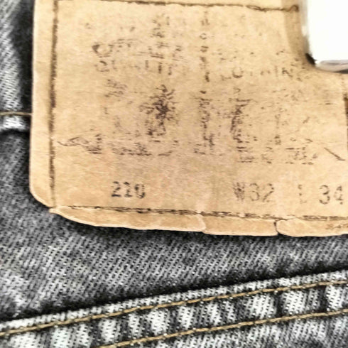 リーバイス Levis 90s 210 先染め ブラックデニムパンツ メンズ 32×34