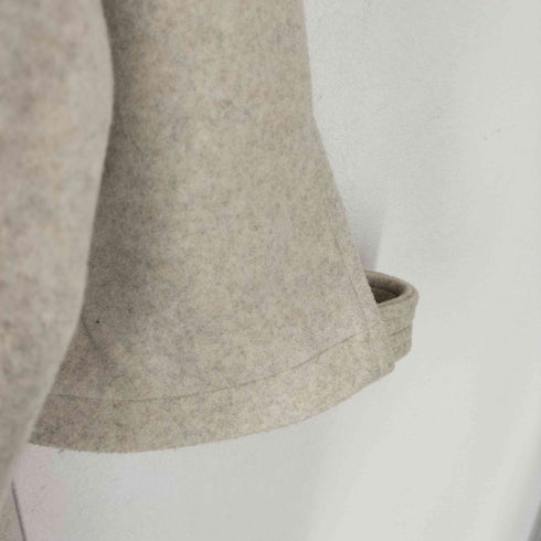 ウィルフリー willfully big hoodie bicolor mulch way cocoon coat レディース FREE
