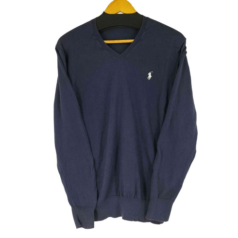 ポロラルフローレン POLO RALPH LAUREN スモールポニー刺繍 Vネック ニット レディース JPN:M