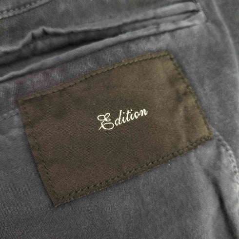 エディション Edition コットンエンブレム付き ダブルボタンテーラードジャケット メンズ