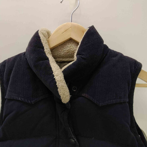 エーグル AIGLE 裏地チェック 中綿 リバーシブル ベスト レディース 36