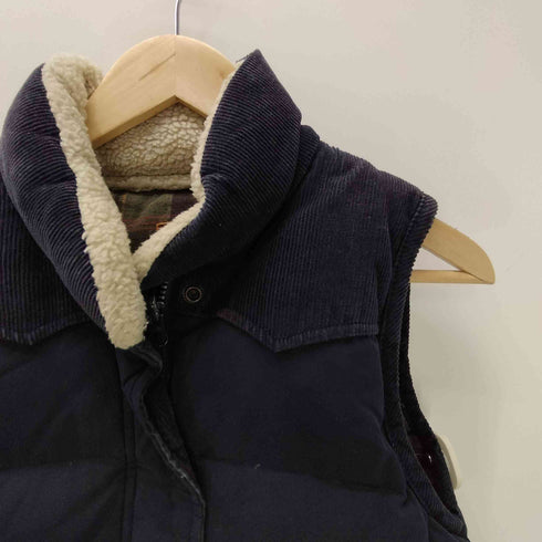 エーグル AIGLE 裏地チェック 中綿 リバーシブル ベスト レディース 36