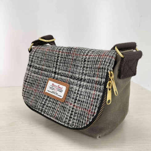 ハリスツイード Harris Tweed チェックショルダーバッグ レディース