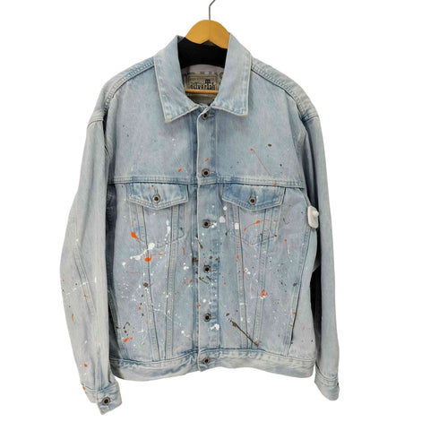 リーバイス Levis silver tab / シルバータブ デニム トラッカージャケット ペイント加工 メンズ import:L