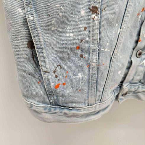 リーバイス Levis silver tab / シルバータブ デニム トラッカージャケット ペイント加工 メンズ import:L