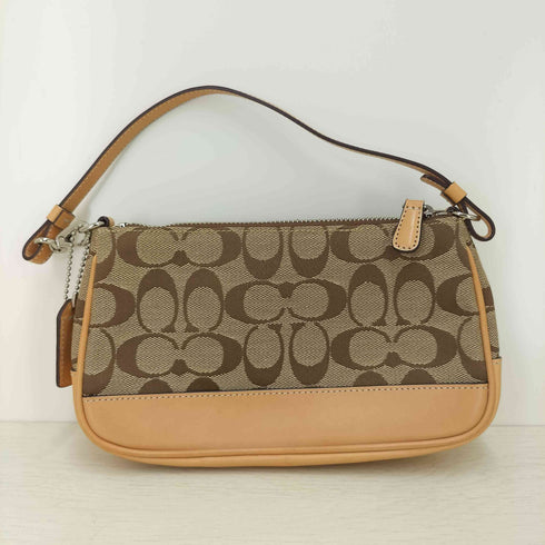 コーチ COACH シグネチャー レザー ショルダーバッグ ポーチ レディース