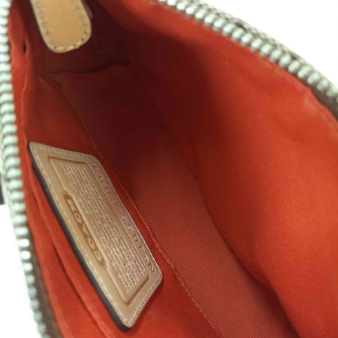 コーチ COACH シグネチャー レザー ショルダーバッグ ポーチ レディース