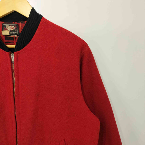 ウールリッチ WOOLRICH 40-50S TALONジップ 裏地チェック ウールジップアップブルゾン メンズ