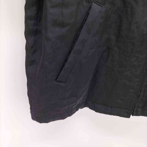 コムデギャルソンオム COMME des GARCONS HOMME 田中オム 襟レザー ナイロン×キルティング リバーシブル ジップ カバーオール メンズ