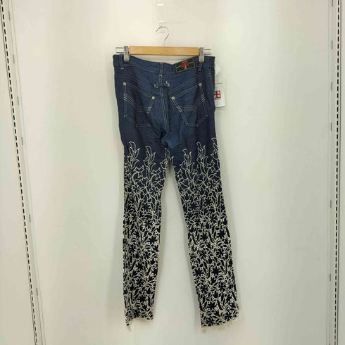 ジャンポールゴルチエ Jean Paul GAULTIER FLOWER EMBROIDERY JENS デニム パンツ レディース 40