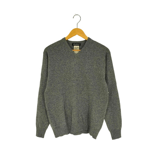 エディーバウアー Eddie Bauer 00S Vネック ウール ニット メンズ import:XS